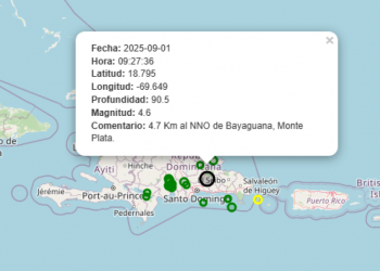 Se registra temblor de tierra de magnitud 4.6
