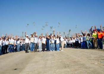 Voluntariado Banreservas siembra 1,500 caobas criollas en Navarrete durante el Mes de la Reforestación