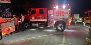 Tres alemanes están heridos de gravedad tras accidente en el Boulevard Turístico del Este