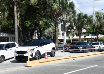 Intrant reduce pendiente de reductor de velocidad en el Malecón
