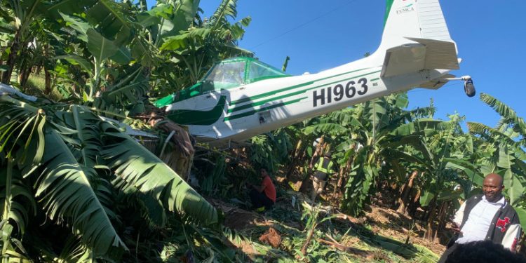 Autoridades investigan razones por las que avioneta cayó en Hatillo Palma, Monte Cristi
