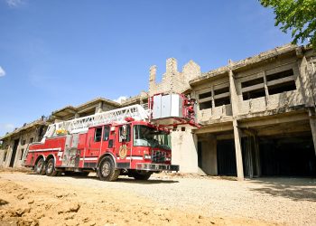 Alcaldía de Santiago avanza en los trabajos de terminación de la Estación de Bomberos