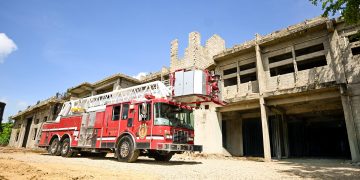 Alcaldía de Santiago avanza en los trabajos de terminación de la Estación de Bomberos