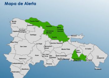 Amplían a seis provincias en alerta verde por vaguada