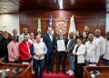 Ayuntamiento de Santiago reconoce como Visitante Distinguido al embajador de Italia, Stefano Queirolo Palmas