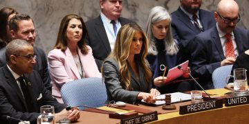 Melania Trump encabeza reunión en la ONU