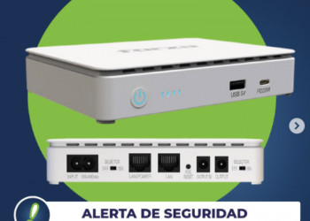 Pro Consumidor informa sobre retiro del mercado dominicano del 35 Lithium PoE UPS & USB-C power bank