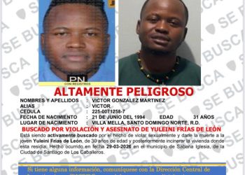 Activan búsqueda de hombre “altamente peligroso” vinculado en muerte de mujer encontrada en Santiago