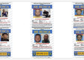 Policía Nacional de Santiago tiene seis fugitivos en su lista