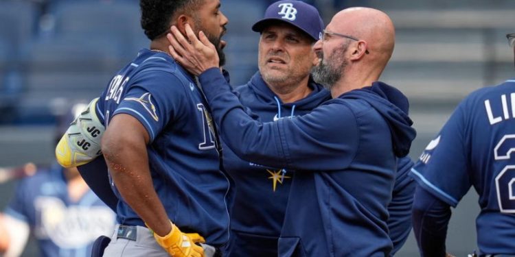 Junior Caminero en status de día a día tras contusión en la mandíbula