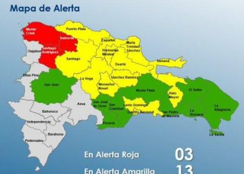 COE eleva alarmas por lluvias: Tres provincias en alerta roja y 12 se mantienen en amarilla
