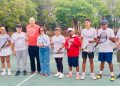 Alcaldía de Santiago promueve Práctica de Tenis en Parque Central