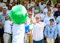 Alcalde Ulises Rodríguez recibe en Santiago la Antorcha de los XXV Juegos Centroamericanos y del Caribe Santo Domingo 2026