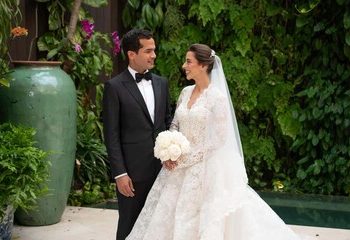 Omar Fernández y Alexia Rubio sellan su unión ante la Iglesia