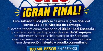 Rafael Pappy Pérez invita a la gran final del Torneo de Baloncesto 3×3 de la Alcaldía de Santiago este sábado en el Bloke 11
