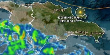 Reportan temblor de tierra con epicentro a varios kilómetros de Las Terrenas