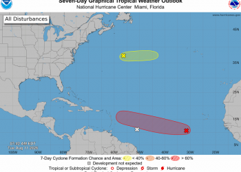 Tres fenómenos en el Atlántico, uno con 70 % de probabilidad de convertirse en depresión tropical