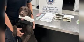 Un perro policía descubre pareja que pretendía viajar a República Dominicana con 19 mil dólares