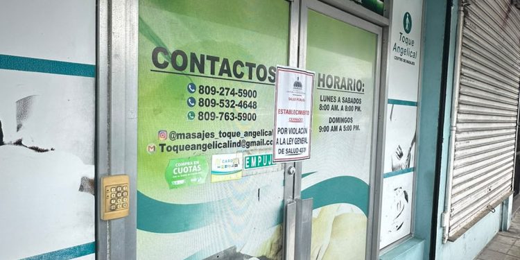 Ministerio de Salud Pública cierra centro de masajes que operaba sin licencia de habilitación