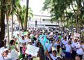 Caminata en Santiago llama la atención sobre la importancia de la salud mental