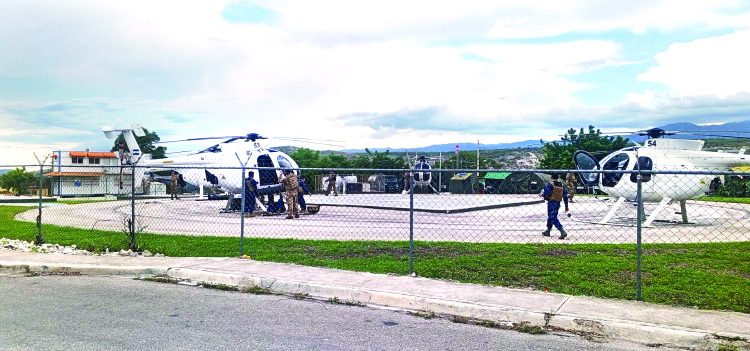 Siete helicópteros de El Salvador llegan a Jimaní