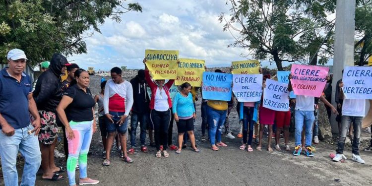 Con parada cívica mocanos piden cerrar vertedero municipal