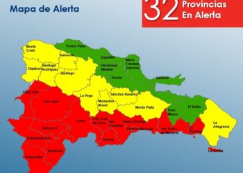 14 provincias en alerta roja por tormenta tropical Franklin