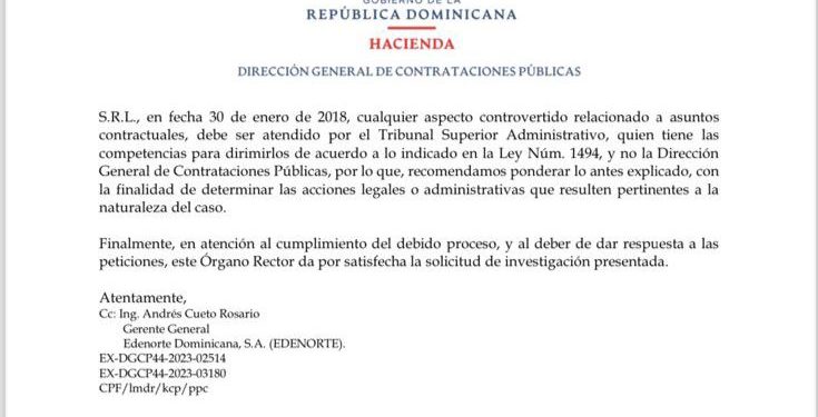 DGCP y Edenorte desmienten acusaciones de supuesto pago irregular por medidores de energía