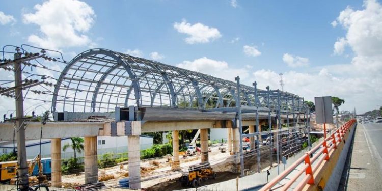 Metro de SD hacia Los Alcarrizos cuenta con el 90% de pilotes instalados y un 60% de construcción de túnel