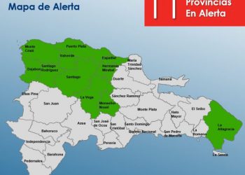 COE coloca 11 provincias en alerta verde por incidencia de vaguada