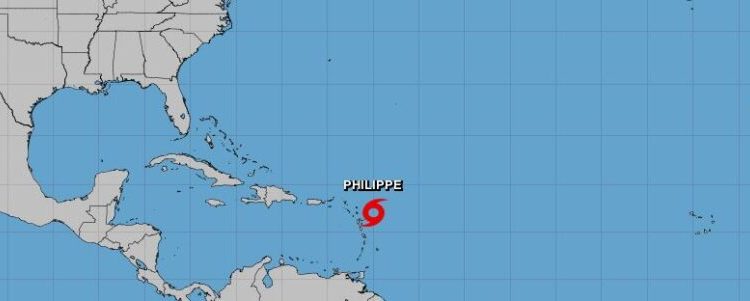 Tormenta tropical Philippe se alejará gradualmente del Caribe