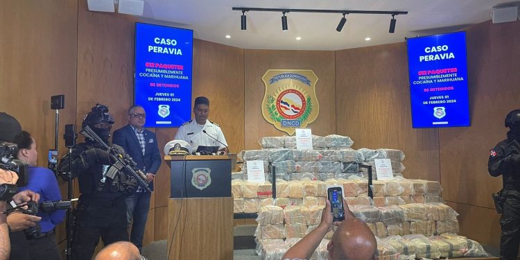 Incautan 612 paquetes cocaína y marihuana en Baní