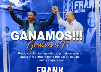 FRANK MEDINA GANA REGIDURIA EN SANTIAGO PRM
