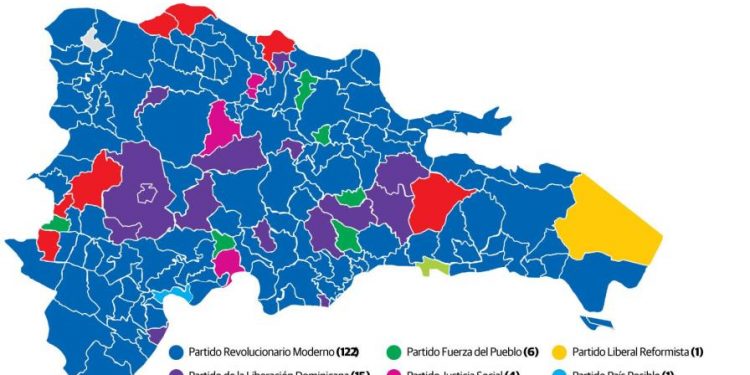 PRM y aliados sumaron el 60 % de todos los votos en las elecciones municipales