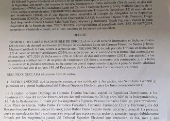 Tribunal Superior Electoral declara inadmisible recurso de tercería de Trajano Vidal Potentini contra la sentencia que anula alianza.
