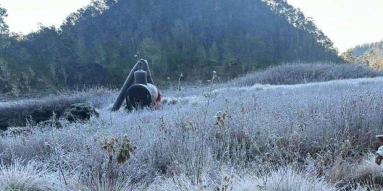 Valle Nuevo con temperatura de 1 °C este martes; lluvias siguen escasas en RD