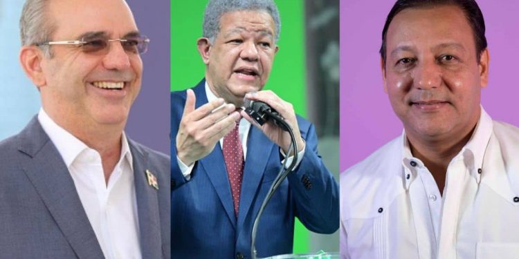 Conteo final: Abinader 57.45 %, Leonel 29 % y Abel Martínez 10 %