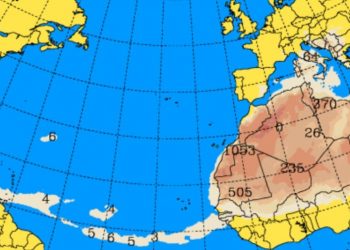 Temperaturas calurosas de hasta 35 °C por polvo del Sahara y sistema anticiclónico