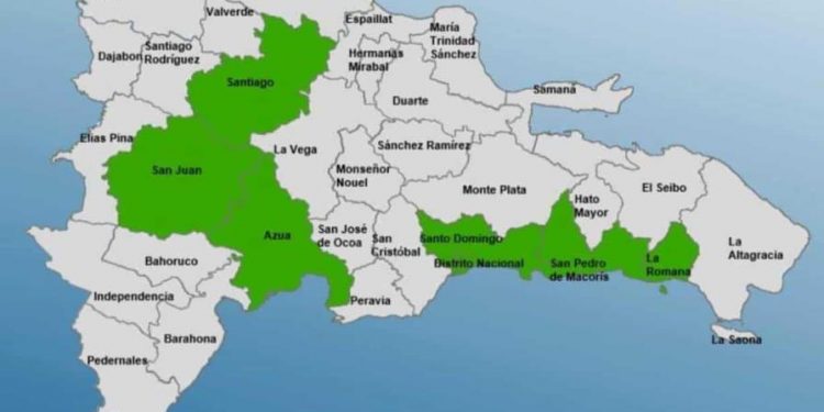Este jueves continuará la incidencia de una vaguada; siete provincias en alerta verde
