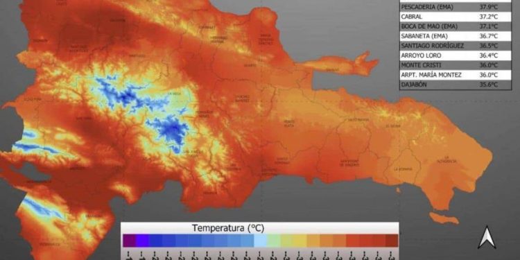 Este fin de semana el clima en República Dominicana estará dominado por las altas temperaturas