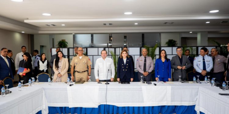 La vicepresidenta Raquel Peña encabeza reunión de seguridad ciudadana