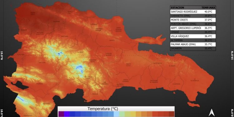 Seguirá el calor con temperaturas de hasta 40 °C en República Dominicana