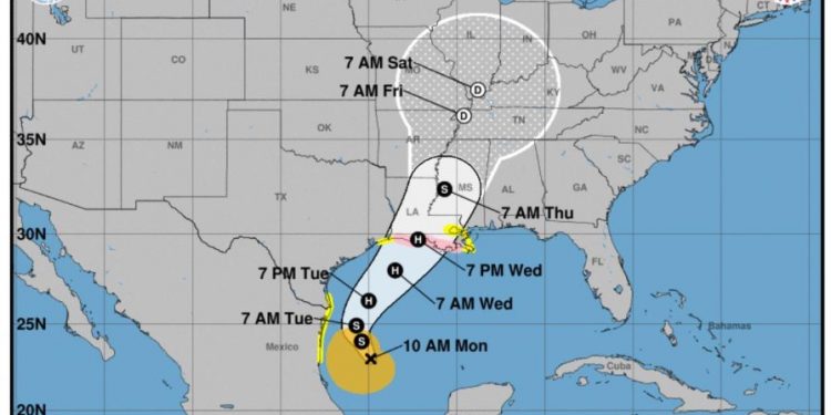 Se forma la tormenta tropical Francine que podría fortalecerse en huracán el miércoles