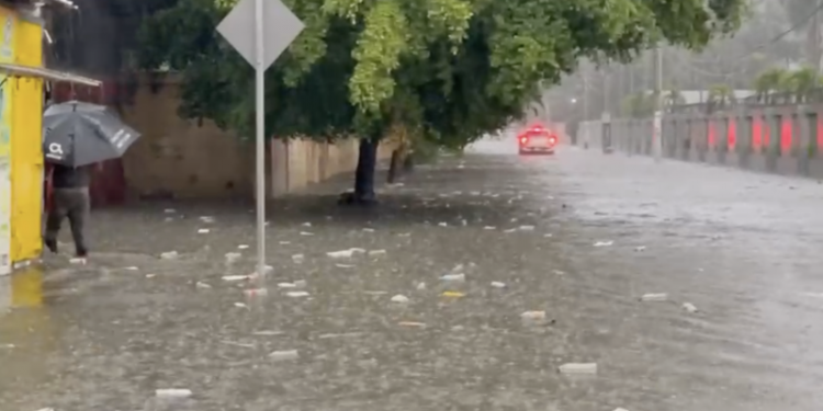 Fuertes lluvias causan estragos en Santiago y en zonas del Cibao