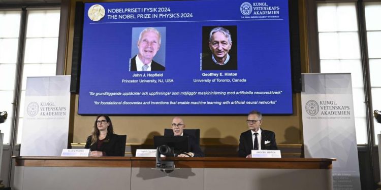 Dos pioneros de la inteligencia artificial ganan el Nobel de Física