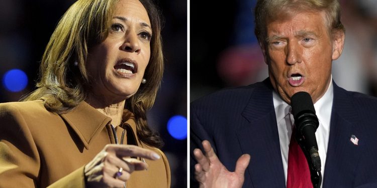 Trump y Harris se descalifican mutuamente en recta final EU