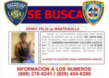 Emiten alerta "Se Busca" contra hombre acusado de homicidio de sargento mayor en Baní