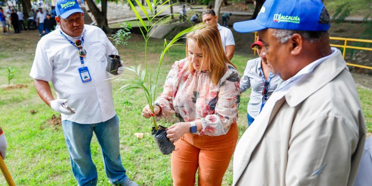 Alcaldía de Santiago realiza jornada de reforestación en la Villa Olímpica