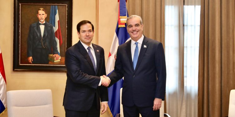 Presidente Abinader recibe al secretario de Estado de los Estados Unidos, Marco Rubio