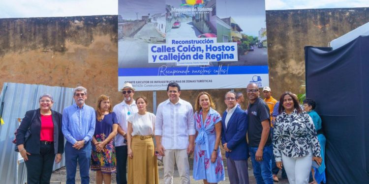 Collado dice turismo invierte más de 400 millones de pesos en obras emblemáticas en Ciudad Colonial.